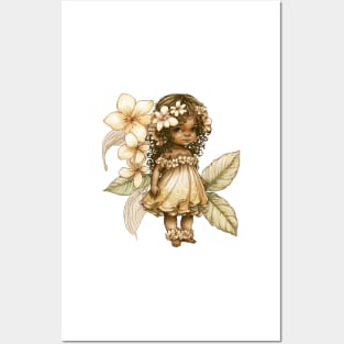 Plumeria Flower Fairy Girl Cute Hawaii Cicely Mary Barker Posters and Art